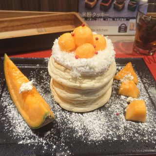 Melon! from Hokkaido コラボ wish ''とままえ風'' リズラボオリジナル・パンケーキ  (Riz Labo Kitchen)