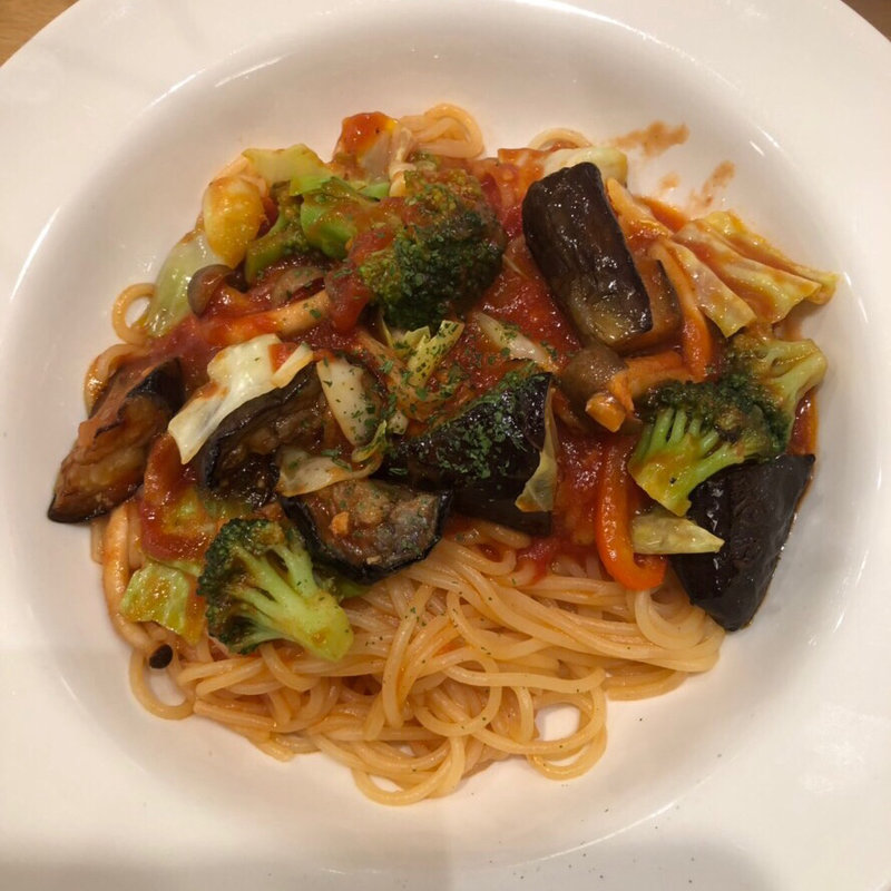 たっぷり野菜のナポリタン(ポポラマーマ カナート洛北)