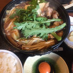 鶏すき鍋(鶏鬨 新川店)