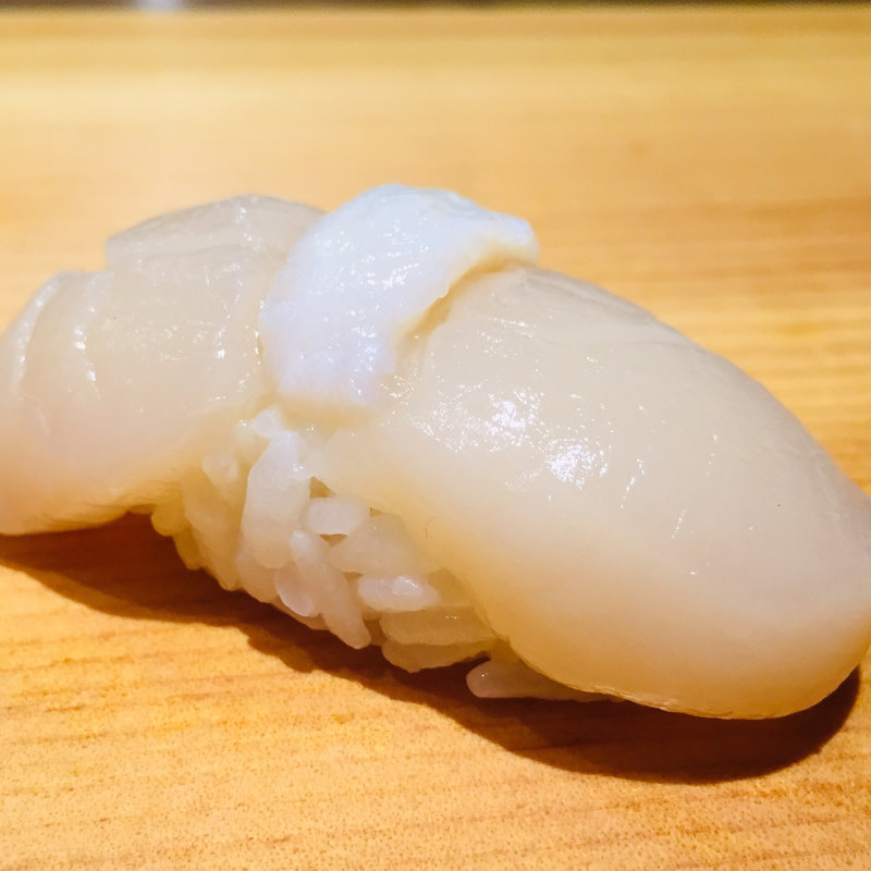 北海ホタテ(築地 すし鮮 天文館2号店)