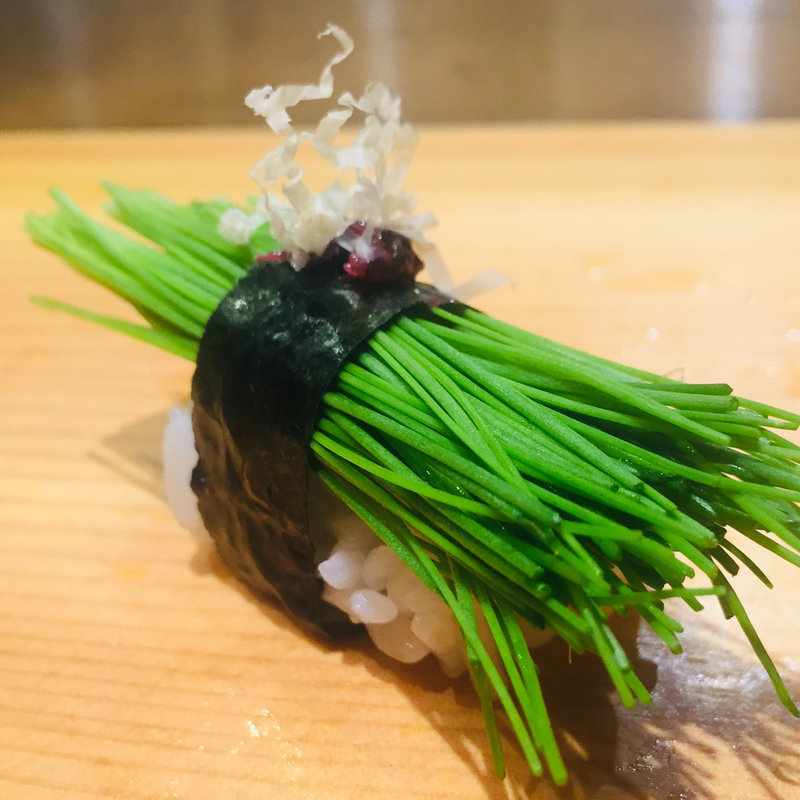 芽ネギ(築地 すし鮮 天文館2号店)