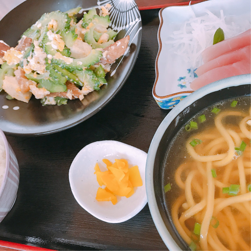 ゴーヤーチャンプルー定食(のりば食堂 （石垣島／食堂）)