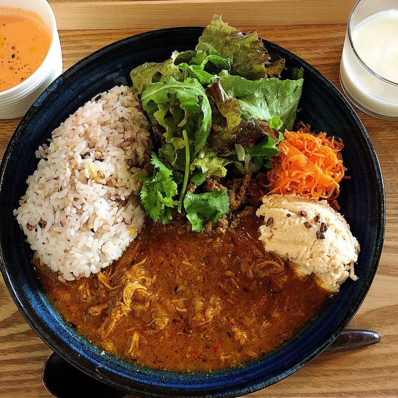 2種のスパイシーカレー(ロジウラ古民家ビストロirodori)