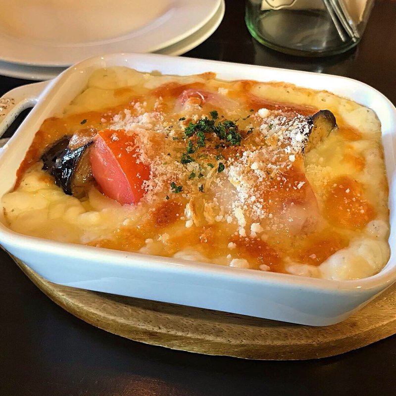 なすとトマトのグラタン(パセポン )