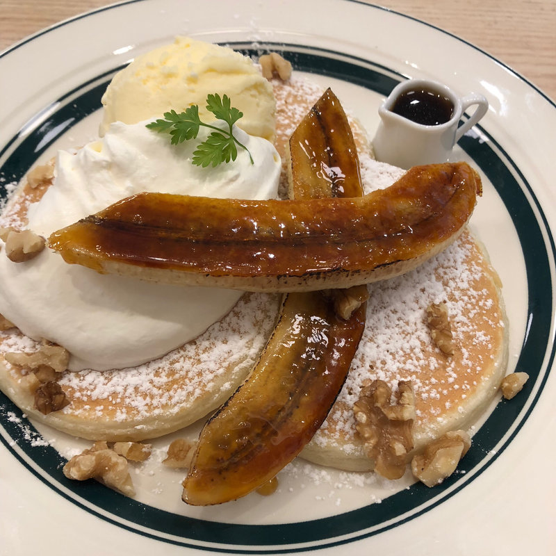 キャラメリゼバナナのパンケーキ(Gram 九段下店)