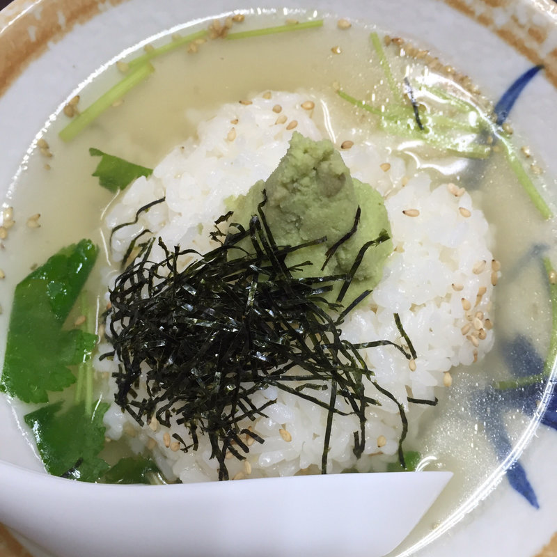わさび茶漬け(鳥やす本店)