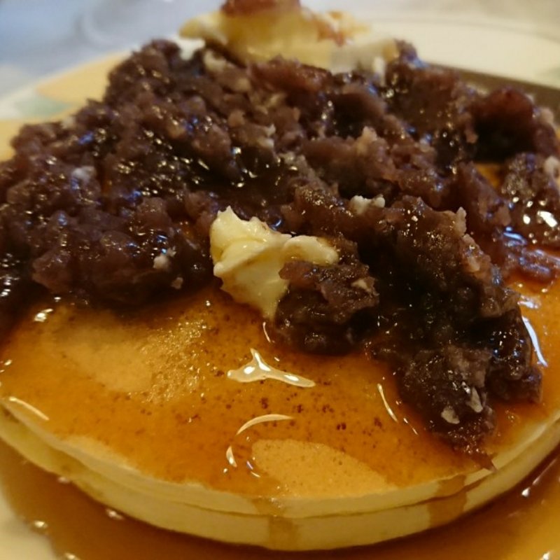 おぐらバターホットケーキ(ダン喫茶店)