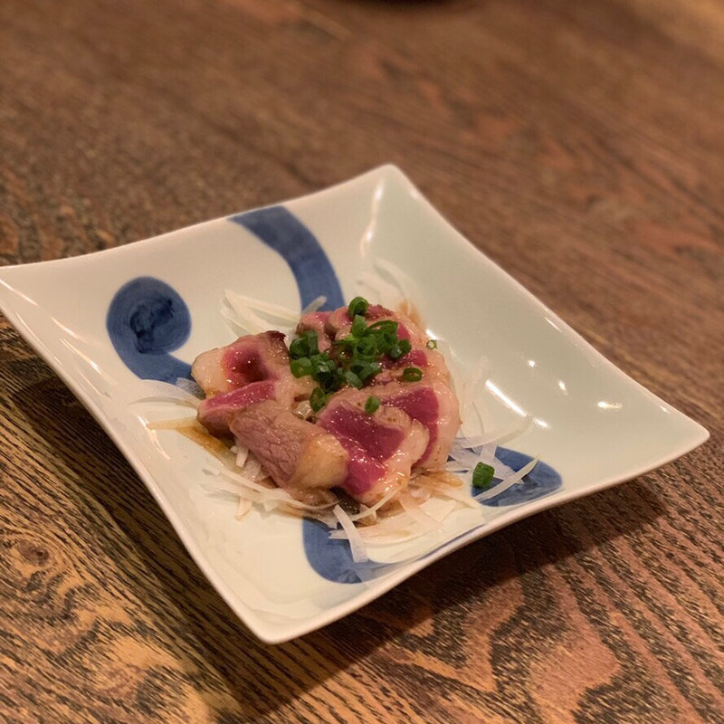 ばらひもタタキ(もつ鍋 ひで【馬刺し・馬焼】)