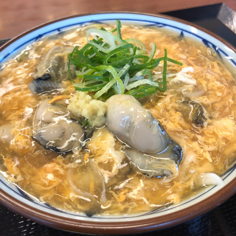 牡蠣づくし玉子あんかけ 並(丸亀製麺 熊取店 )