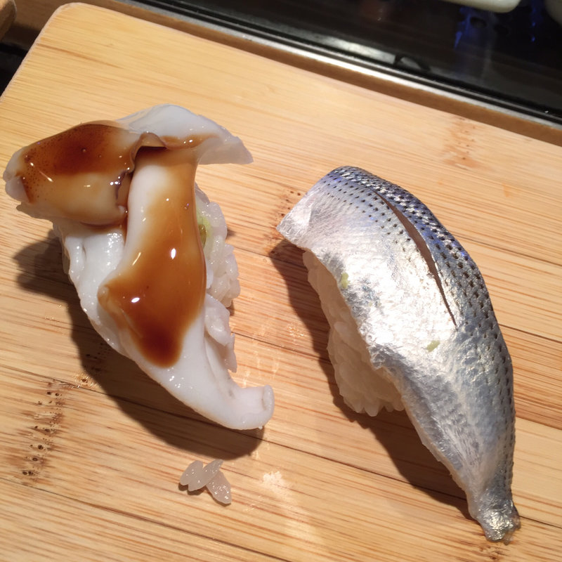 ゲソコハダ(立喰い鮨 まぐろ人 御徒町出張所)