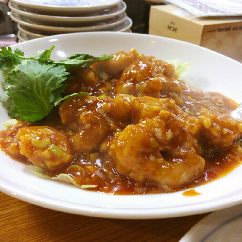 海老のチリソース(餃子専門店 なんやかんや)