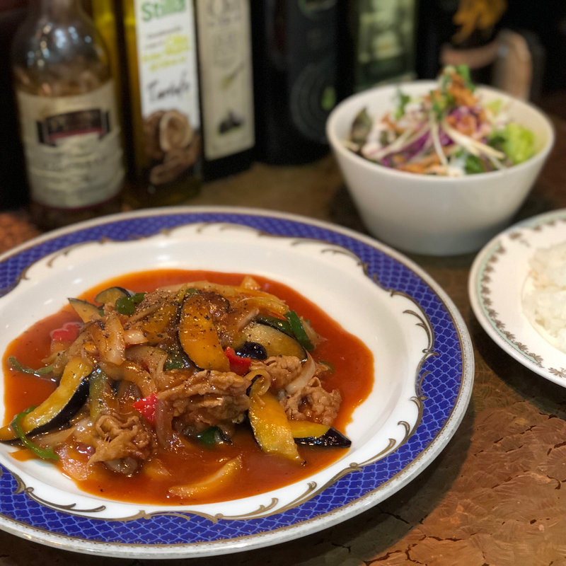 牛肉とナスのトマト煮(レストラン サン・マロー)