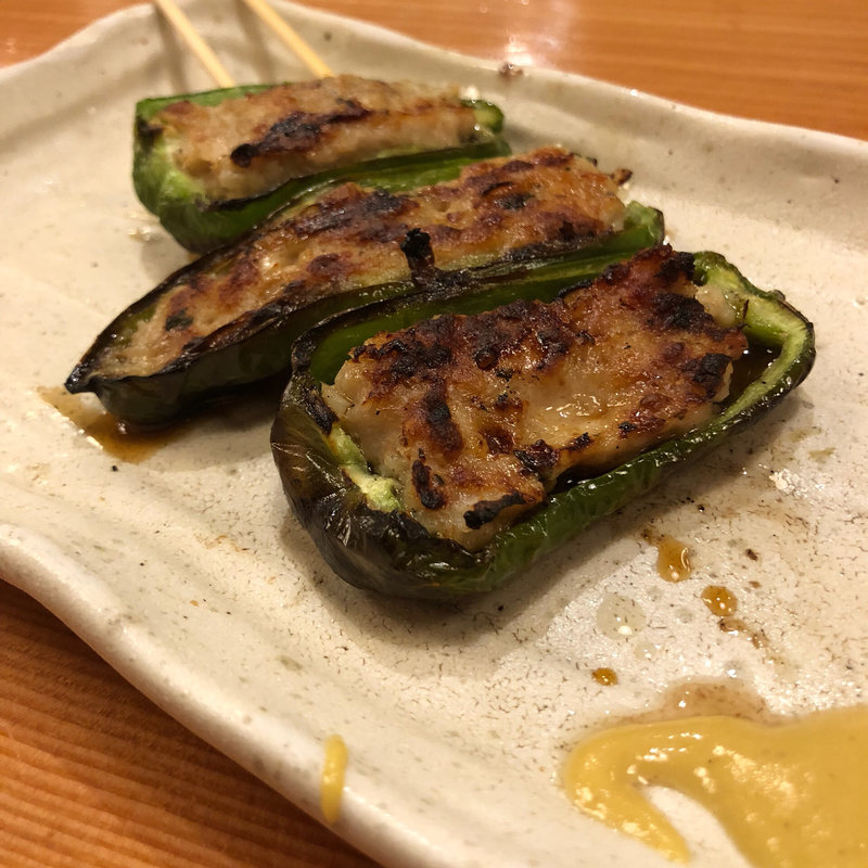 ピーマン肉詰(鳥貴族 鳳店)