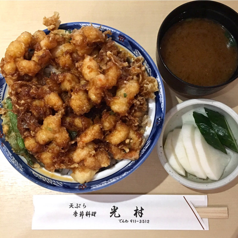 スペシャルかき揚げ丼(天ぷら かき揚げ 光村)