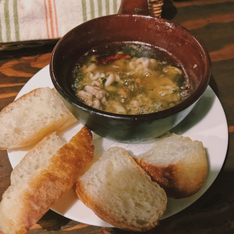 白子のアヒージョ(炭火イタリアン CARBO)