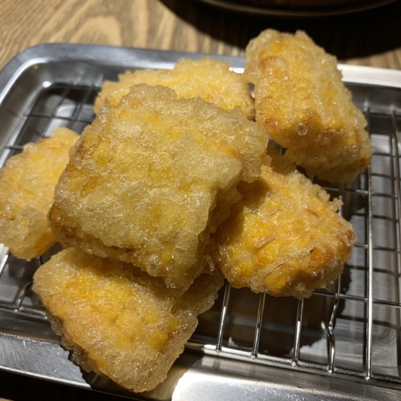 とうもろこしの天ぷら(焼売酒場 いしい 天神店)