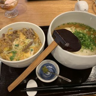 和牛丼セット(丸天うどん専門店　万平)