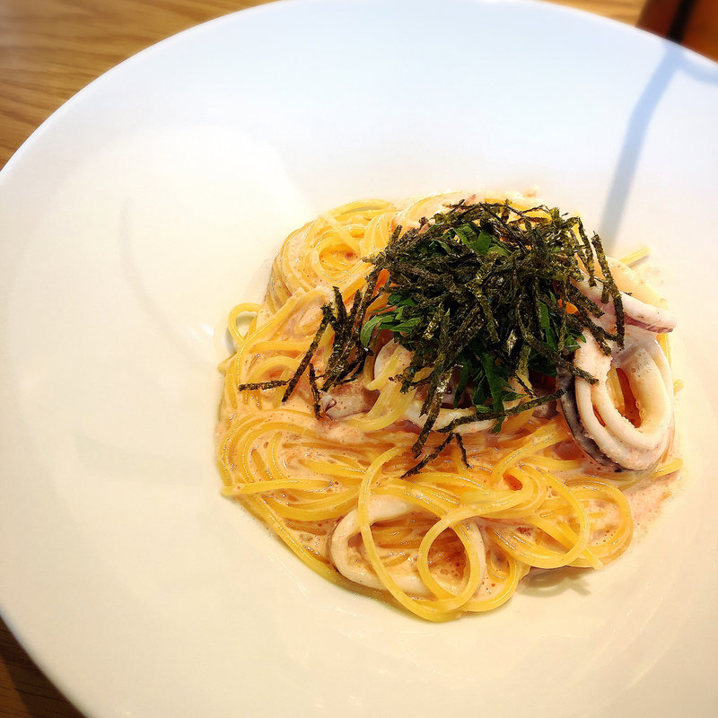 イカの濃厚たらこスパゲティ(スパゲティ そら)