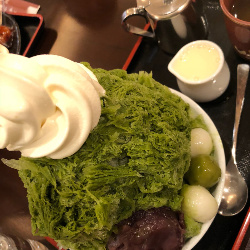 宇治金時ﾐﾙｸｸﾘｰﾑ白玉(甘党まえだ なんばＣＩＴＹ店)