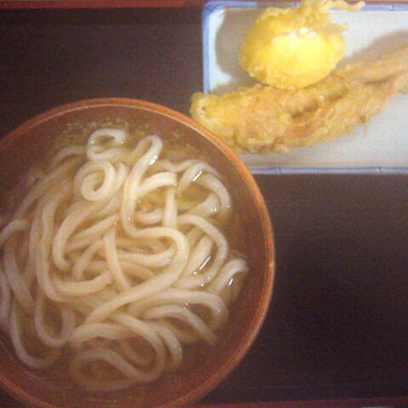 かけうどん小+ちくわ天+半熟玉子天(オハラうどん )