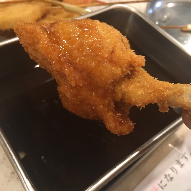 鶏手羽先(串カツ田中 すすきの店)