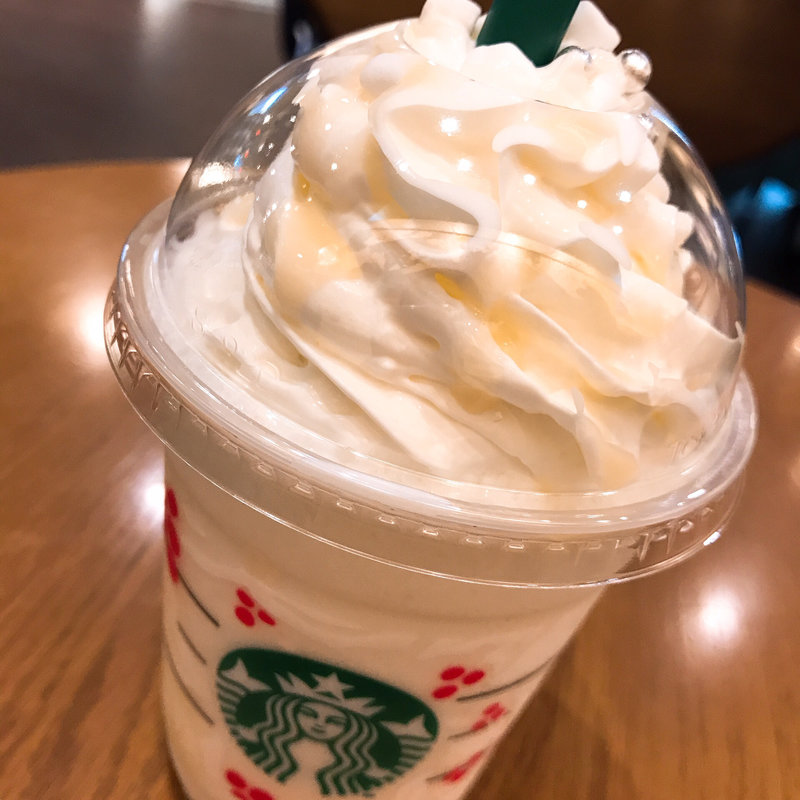ホワイトチョコレートスノーフラペチーノ(スターバックスコーヒー 千葉ニュータウン店)
