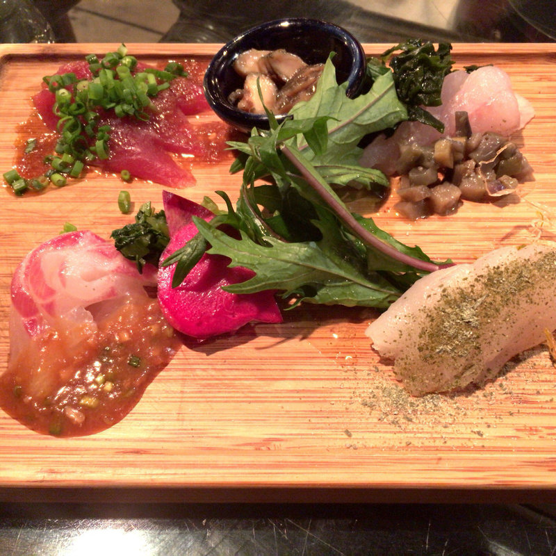 本日の地魚カルパッチョ盛り合わせ(かねよ食堂)