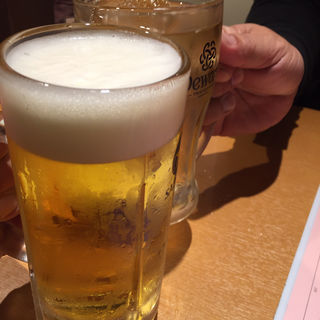 生ビール(ふれあい酒場ほていちゃん 上野2号店)