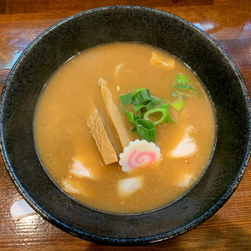 濃い節醤油らーめん～米白湯～（秋の限定）(麺処 ほんだ)
