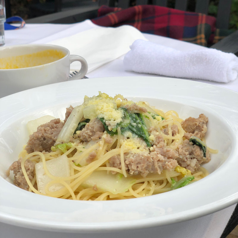 白菜とサルシッチャのパスタ(樹藝夢（ジュゲム）)