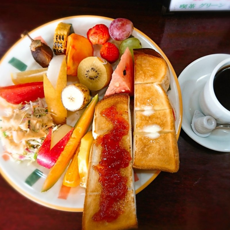 ハムエッグトースト(グリーン)