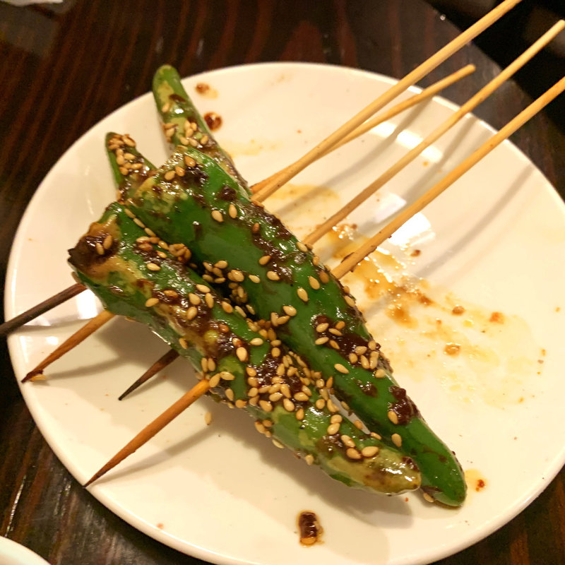 ラム肉詰め青唐辛子(1本)(羊香味坊)