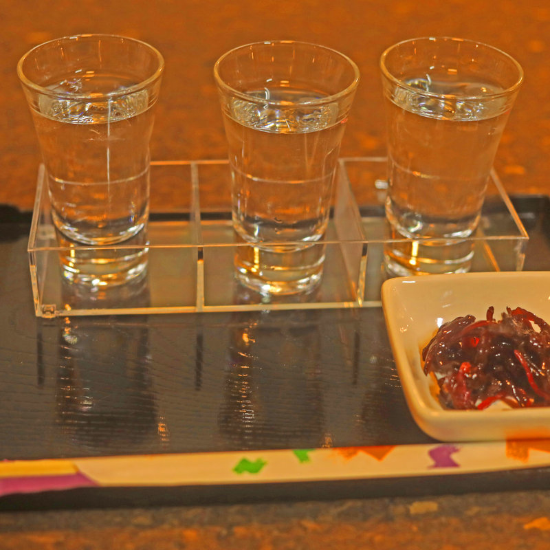 焼酎飲み比べ(奥村酒店)