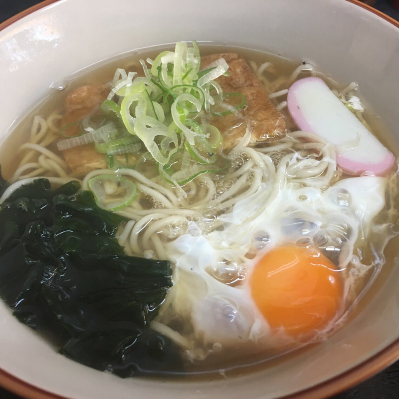 月見そば、あげトッピング(寿々久 )