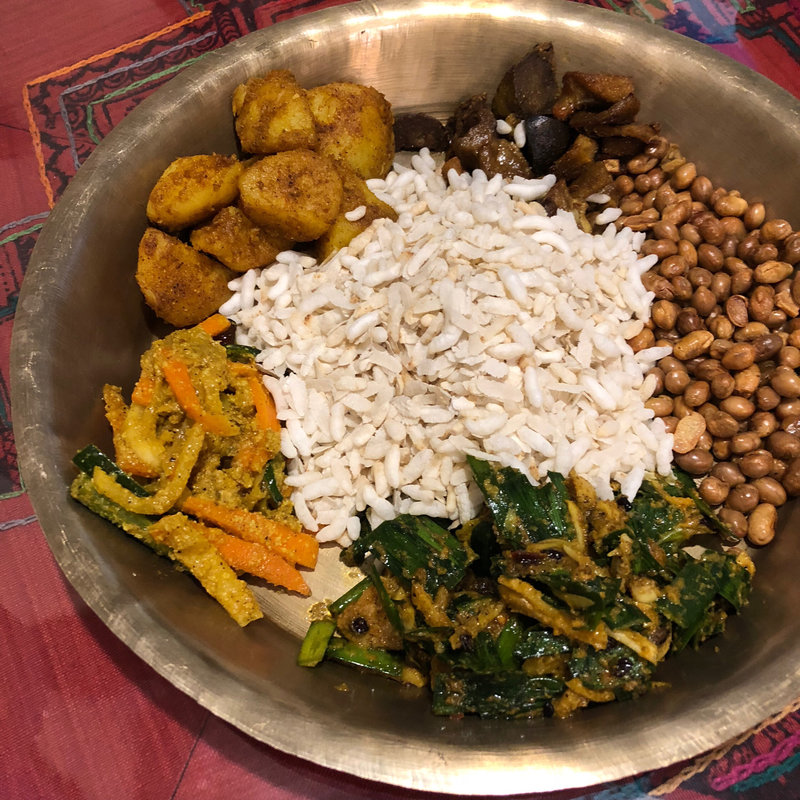 カジャセット （ネパール軽食セット）(N e p a l i C h u l o (ネパーリチュロ))