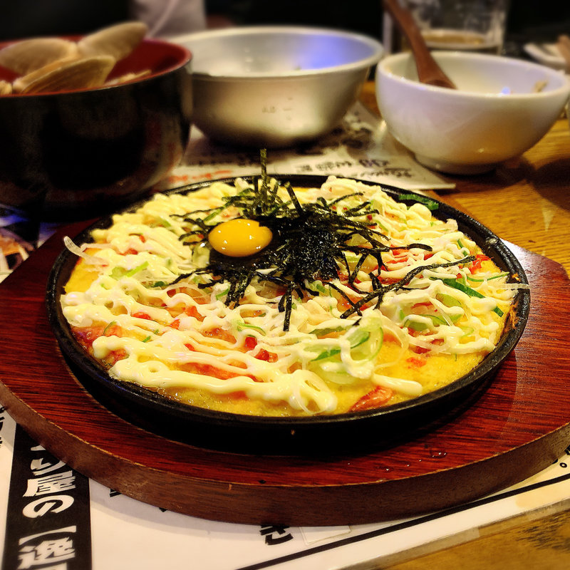 山芋とろろ鉄板焼き(はまぐり屋串左衛門)