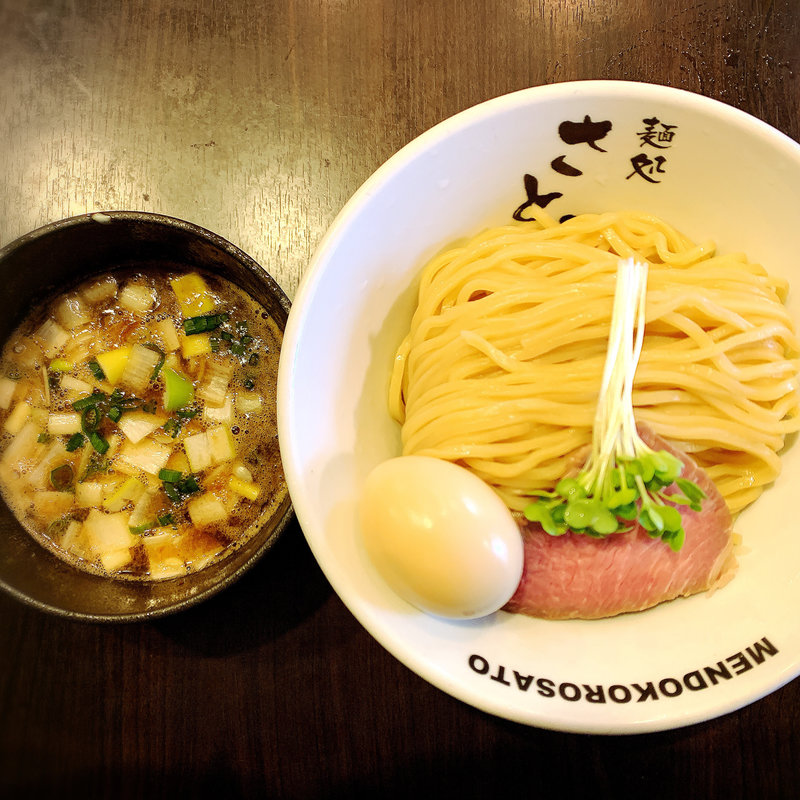 濃厚魚介豚骨味玉つけ麺(麺処さとう 桜新町店)