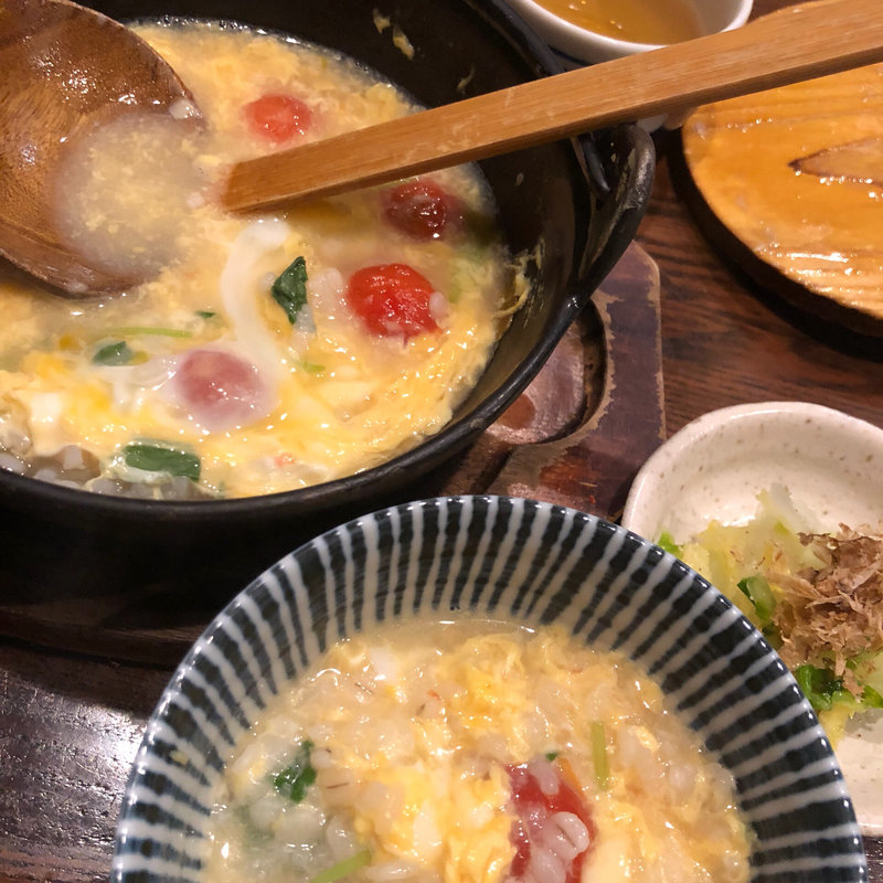 ﾄﾏﾄﾁｰｽﾞ雑炊(ぞうすいの店ひよこ家東心斎橋店)