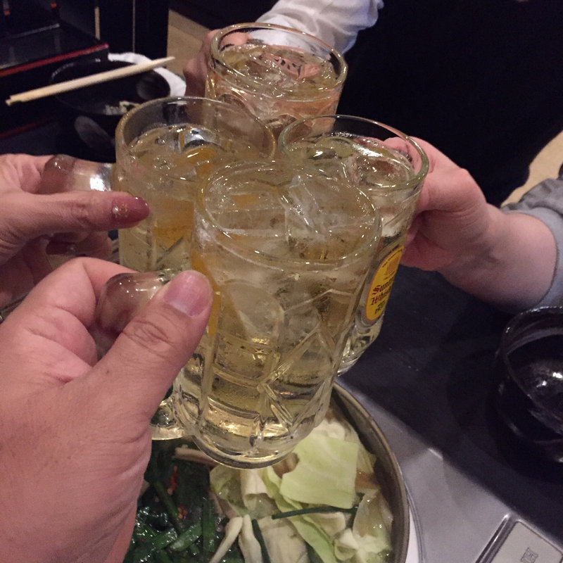 とろ角ハイボール(牛もつ鍋 おおいし 住吉店)