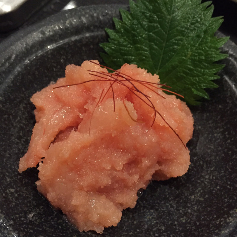 えびめんたい(牛もつ鍋 おおいし 住吉店)