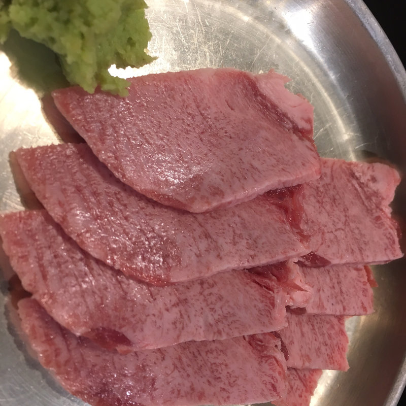 タン刺し(大衆ホルモン焼肉 順)