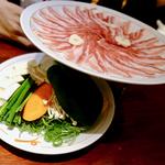 黒豚しゃぶ肉+野菜盛り(いちにいさん アミュプラザ鹿児島店 )