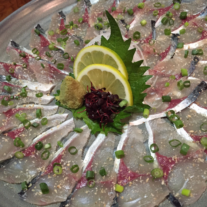 泳ぎ鯖の鉄引き(海鮮居酒屋 だるま屋)