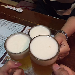 生ビール(海鮮居酒屋 だるま屋)
