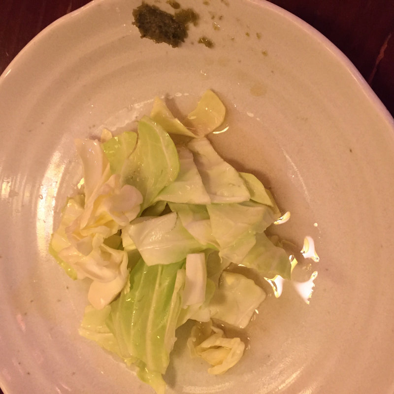 お通し(とり皮 みつます 大橋本店)