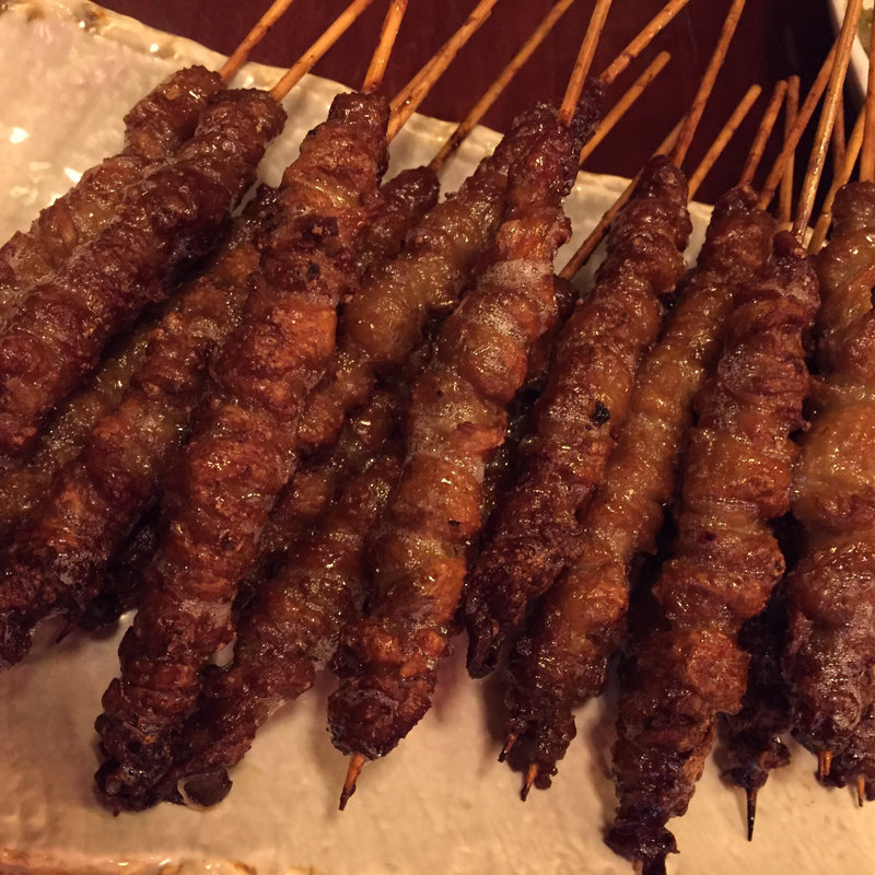 とり皮20本(とり皮 みつます 大橋本店)