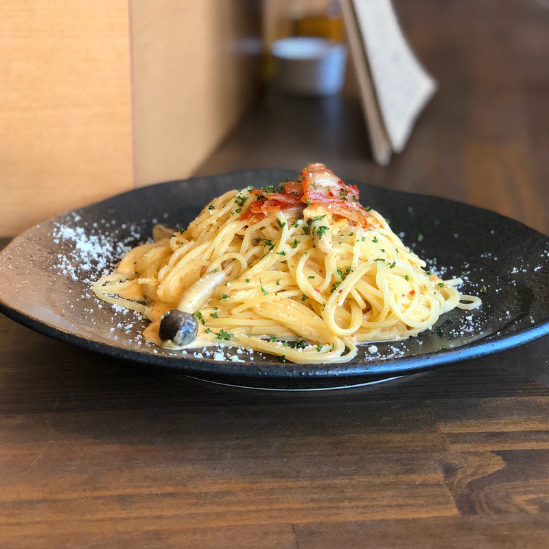 キムチクリームパスタ(Cafe ＆ Trattoria Copain)