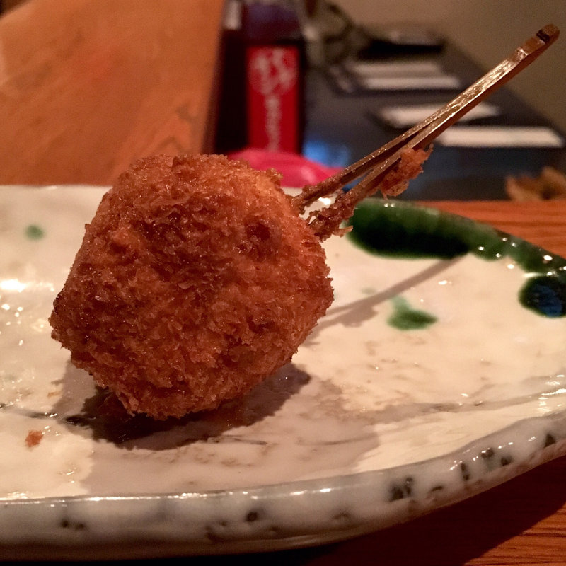 しめじのささみ巻（串揚げ）(串揚げ ふくみみ)