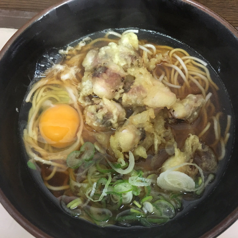 月見そば、ゲソ天(山田屋 )