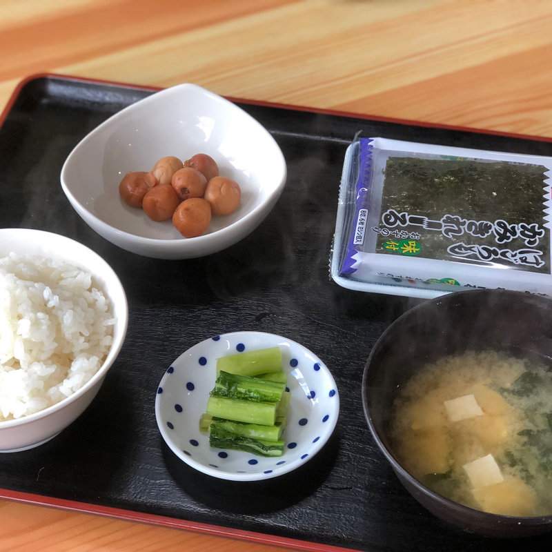 味のり・梅ぼし定食(食房べに家 )